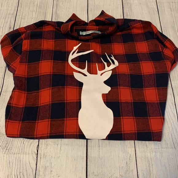 Southern Grace Split Side Flannel with Buck on the back - Picture 6 of 6